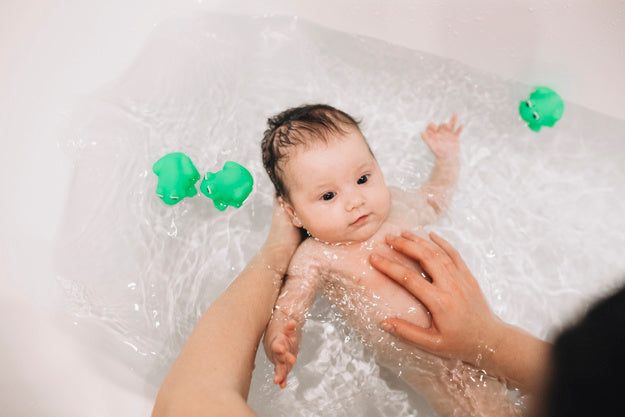 La Hora de baño del Bebé.