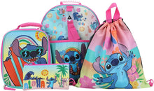 Cargar imagen en el visor de la galería, Disney Lilo &amp; Stitch 5-Piece Backpack &amp; Lunchbox Set