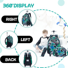 Cargar imagen en el visor de la galería, HTgroce Dinosaurio Mochila Con Ruedas Niño, Mochila Ruedas Niño, Mochilas Escolares Con Ruedas 8 años