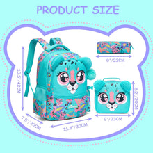 Cargar imagen en el visor de la galería, Kids Backpacks for Girls School Bag Cute Girls Backpacks Ages 8-10 with Lunch Box Pencil Case Bookbag Set Travel Backpack for Preschool Kindergarten Elementary Students