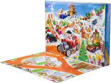 Cargar imagen en el visor de la galería, Hot Wheels Toy Cars &amp; Playset, 2025 Advent Calendar with 10 Vehicles in 1:64 Scale, 10 Ornament Clips &amp; 14 Winter-Themed Accessories