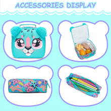 Cargar imagen en el visor de la galería, Kids Backpacks for Girls School Bag Cute Girls Backpacks Ages 8-10 with Lunch Box Pencil Case Bookbag Set Travel Backpack for Preschool Kindergarten Elementary Students
