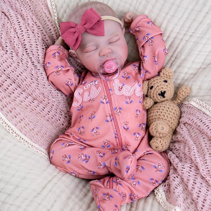 Muñeca Reborn AORI “Little Sister” – ¡Duerme como un angelito! 💖🌙 👶💤