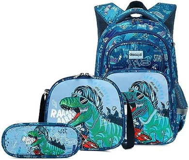 Set Escolar de Dinosaurio- Modelo 1 (3 piezas)