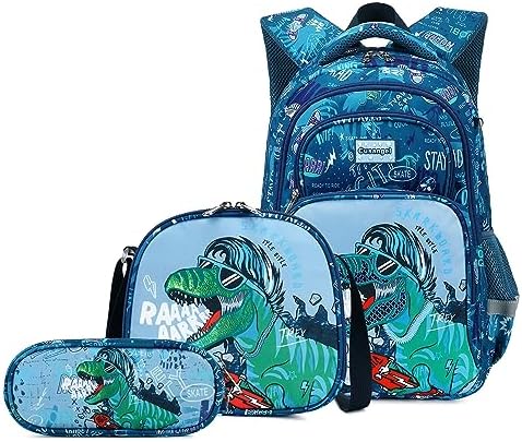 Set Escolar de Dinosaurio- Modelo 1 (3 piezas)