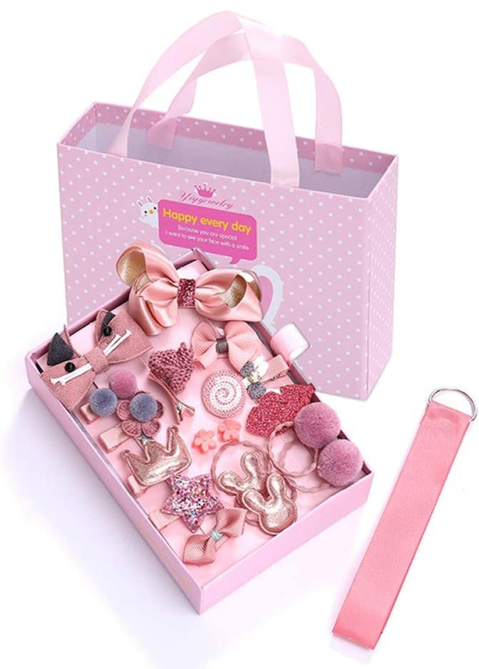 Set de accesorios para niña - 18 piezas