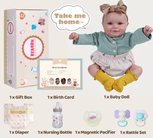 Muñeca con accesorios  - Sleeping Reborn Baby Girl