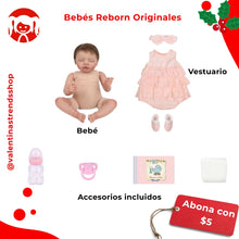 Cargar imagen en el visor de la galería, Bebé durmiendo👶 - Bebe reborn con accesorios