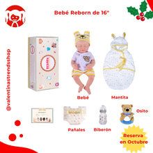 Cargar imagen en el visor de la galería, Bebé Reborn de Silicona 🍼  – Calidad Platino