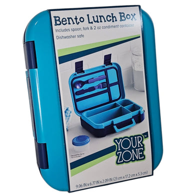 Bento Lunch Box ¡La Lonchera Azul que lo Tiene Todo! Comodidad, Estilo y Funcionalidad en un Solo Producto